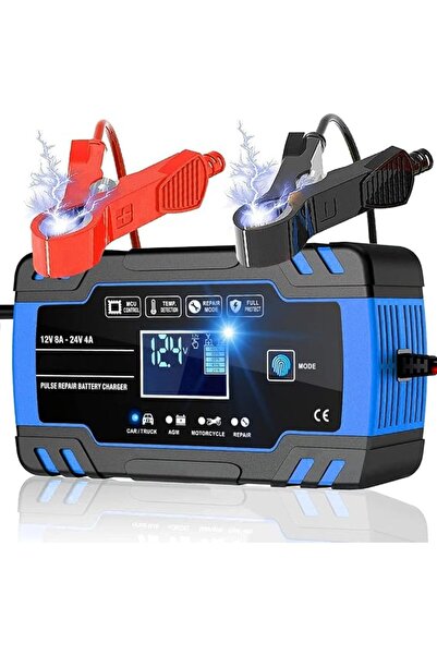 GENERAL 8A 12V/24V Smart Automatic Battery Charger for Car Truck Vehicle Batt...