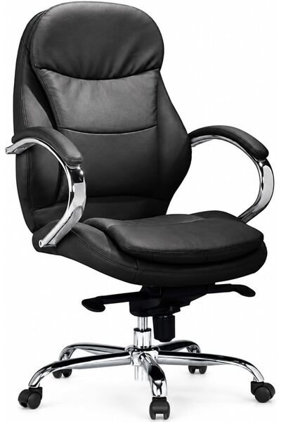 THE RED CREW Executive Office Chair, High-Back PU Leather Desk Chair with Syn...