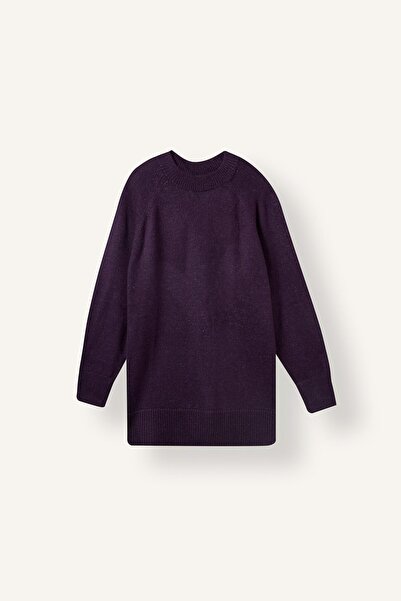 DeFacto Relax Fit Crew Neck Long Sleeve Knitwear Tunic H6186Ax26Wn