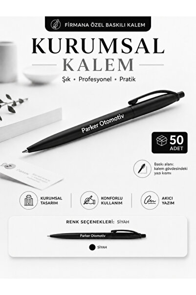 Parker Otomotiv A.Ş Printed Ballpoint Pen - Advertising Pen - Company Printed...