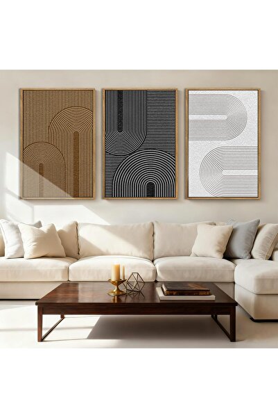 ALAYRA International Signtouch Golden Circle Canvas Wall Art Golden Outer Fra...