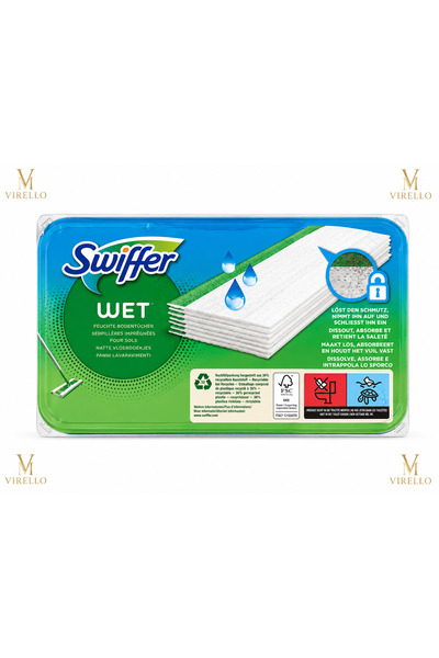 Swiffer Wet – Lavete Umede pentru Mop, Rezerve pentru Curățarea Pardoselilor