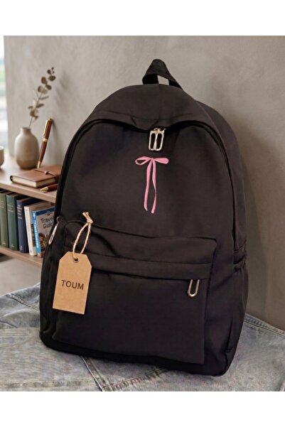 Toum Ribbon Design Backpack School Bag