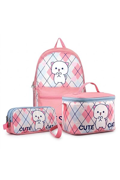 ÜMİT ÇANTA Cennec School Bag Set with Thermal Pencil Case, 3-Piece Quality Set