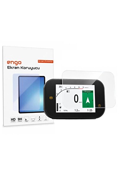 Engo Honda SH125i 4.2 İnç TFT Gösterge Ekranı İle Uyumlu Ekran Koruyucu, 9H N...