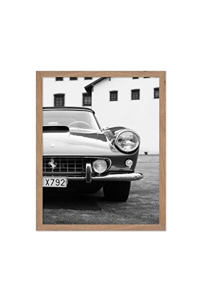 ALAYRA International Signtouch Vintage Exotic Car Black White Wall Art Natura...