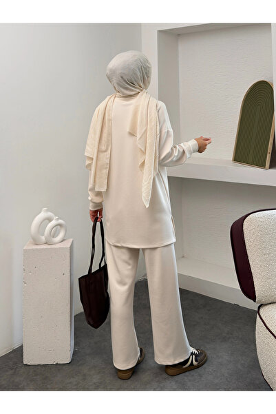 Mihran Butik Premium Model Modal Fabric Women's Top and Bottom Set