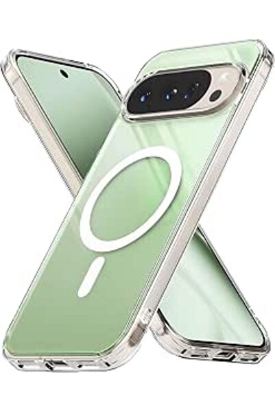 Coverzone Google Pixel 10 Pro XL ile uyumlu Şeffaf Kılıf MagSafe Uyumlu Güçlü...