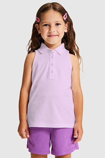 U.S. Polo Assn. Girl's Lilac Basic T-Shirt 50325660-Vr034