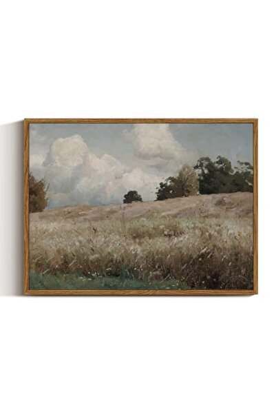 ALAYRA International Signtouch Vintage Landscape Grassland Canvas Wall Art Ou...