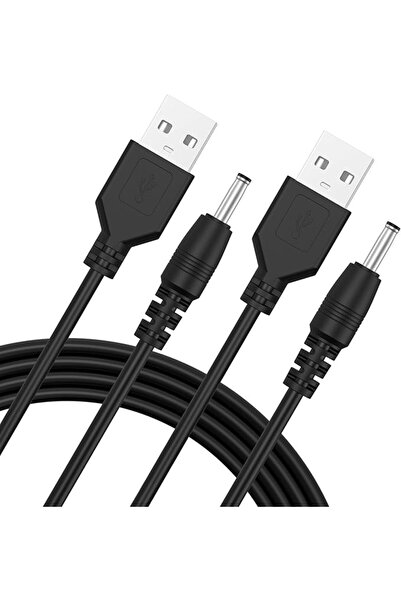 GENERAL كيبل تيار مستمر USB الى 3.5 ملم، كيبل طاقة USB الى 3.5 × 1.35 ملم من ...