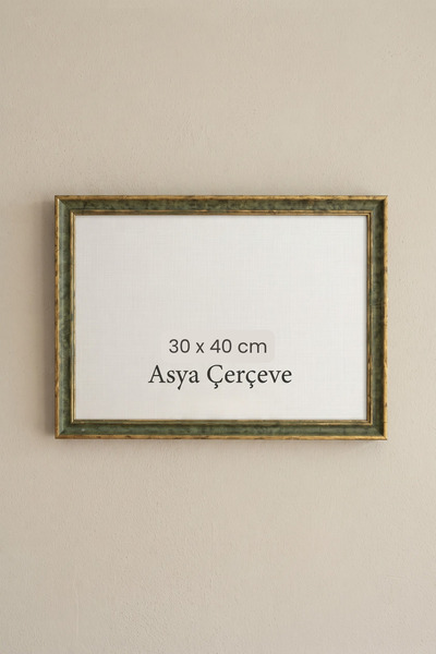 Asya Çerçeve 30 x 40 cm Londra Model Antik Desenli Camlı Oda Mutfak Salon Kor...