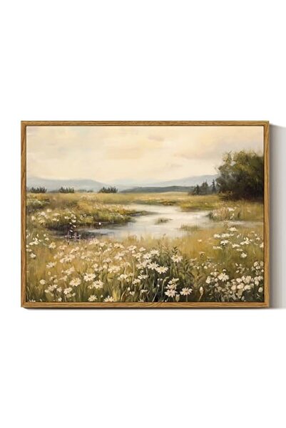 ALAYRA International ALAYRA Spring Wildflower Landscape Canvas Wall Art Outer...