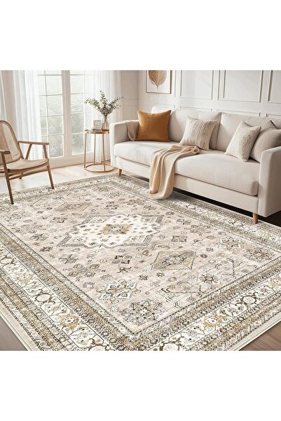 Winsoyya Classic Area Rug for Living Room- Soft, Washable Traditional Orienta...