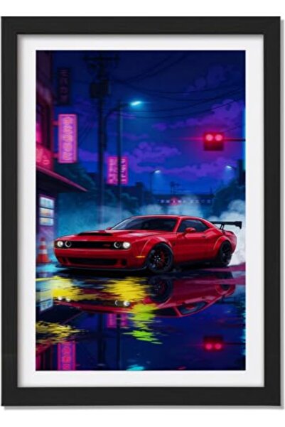 ALAYRA International Signtouch Smoke Sports Car Wall Art Outer Frame 40x60 cm