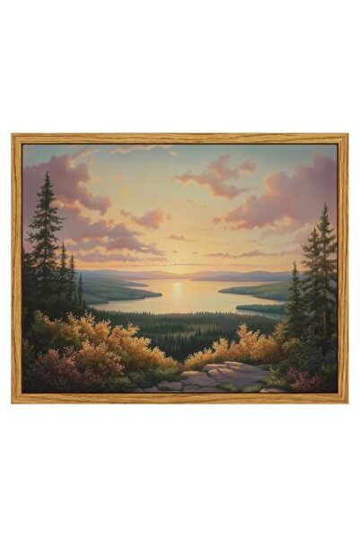 ALAYRA International Signtouch Northern Lake Wild Landscape Nature Wall Art O...