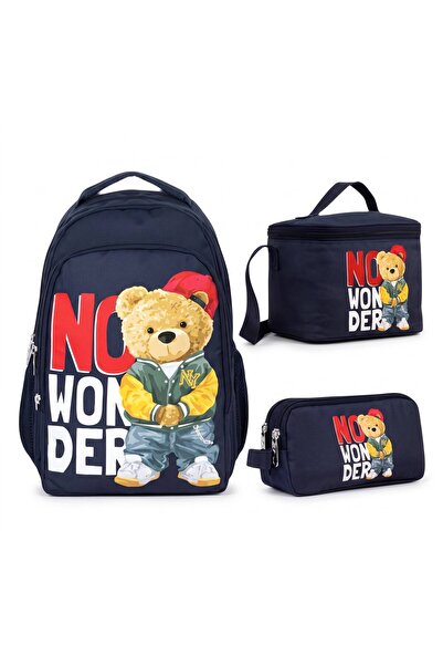 ÜMİT ÇANTA Cennec School Bag Set with Thermal Pencil Case, 3-Piece Quality Set