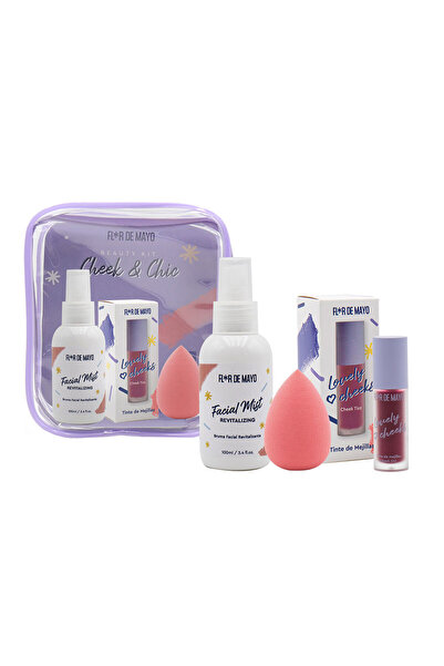 Flor De Mayo Kit de înfrumusețare pentru obraji &amp;   CHIC CASE 4 bucăți
