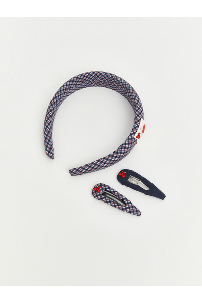 LC Waikiki Cherry Patterned Girls' Headband and Clip Set