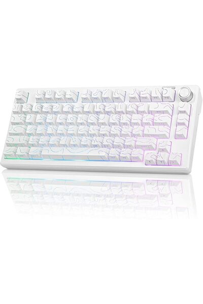GENERAL Rgb Backlit Wired Gaming Keyboard 75%, 81 Full Keys, Waterproof on Al...