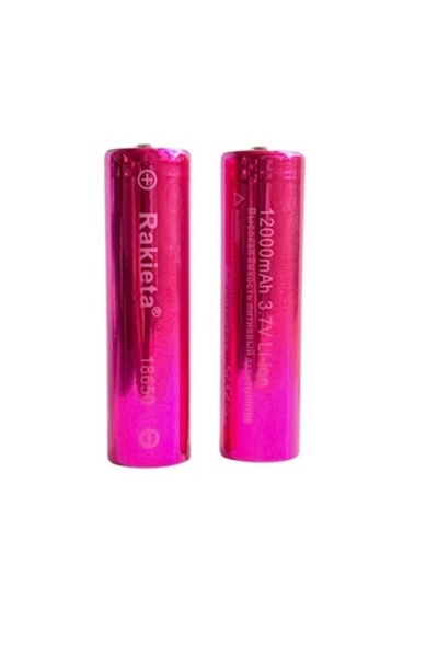 Rakieta Battery 18650, 3.7v, 12000mAh, Li-ion, Pink, 1 piece