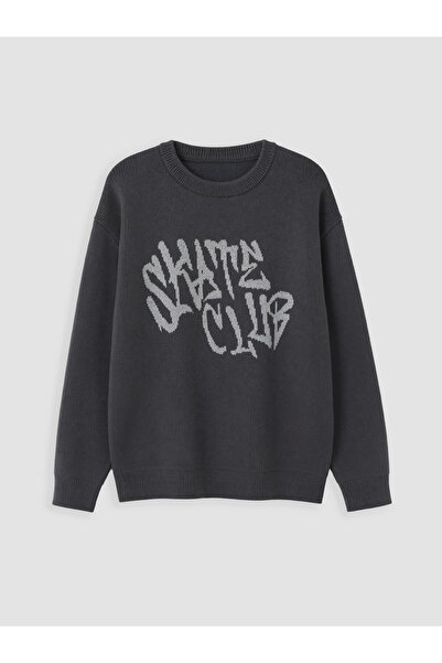 LC Waikiki Pulover pentru băieți cu guler rotund și model jacard