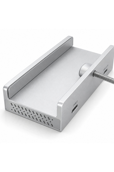 Alfais 6081 Alüminyum 4 Port Çoklayıcı Usb 3.0 Type C Hub 5Gbps Veri Aktarım Güç Destekli Dock Çoğaltıcı