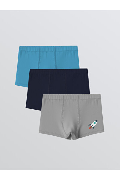LC Waikiki Printed Boys' Boxer Trunks 3-Pack