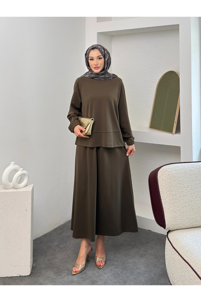 Mihran Butik Elite Model Modal Fabric Women's Top and Bottom Set