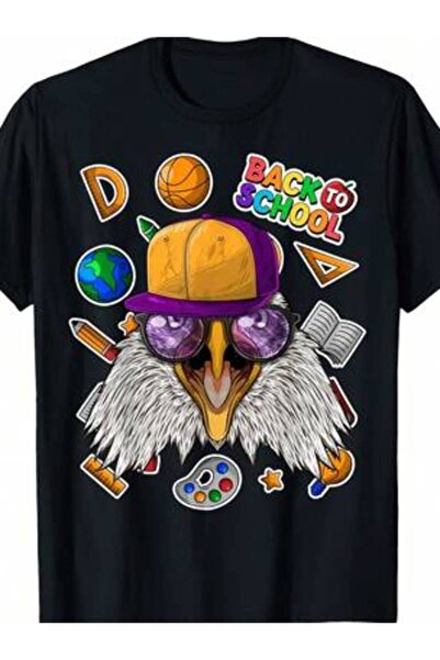 2BIR Bald Eagle Back To First Day Of School Animal T-Shirt