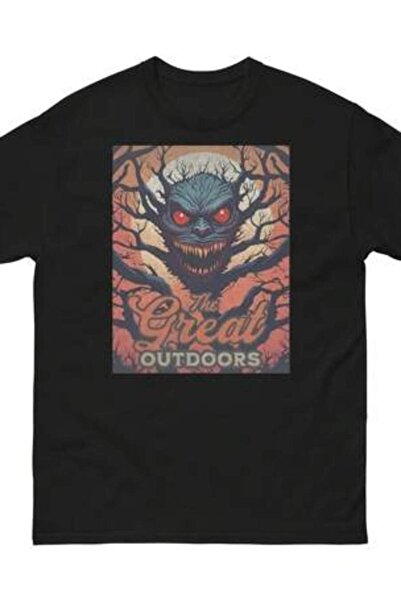 26LIK Outdoor Tree Monster T Shirt Mens Womens Unisex Scary Horror Ghost Funn...