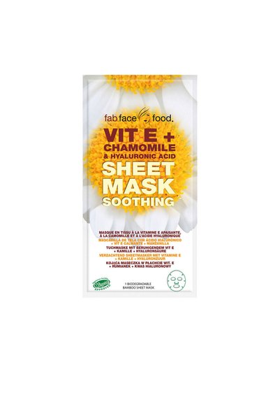7th Heaven FAB FACE FOOD VIT E + CHAMOMILE &amp;   Mască din pânză cu acid hi...