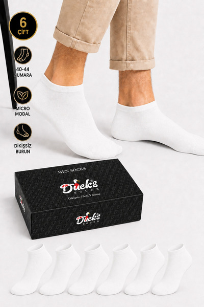 Ducks Socks Men's Micro Modal Socks 6-Piece Boxed Organic Fabric Breathable A...