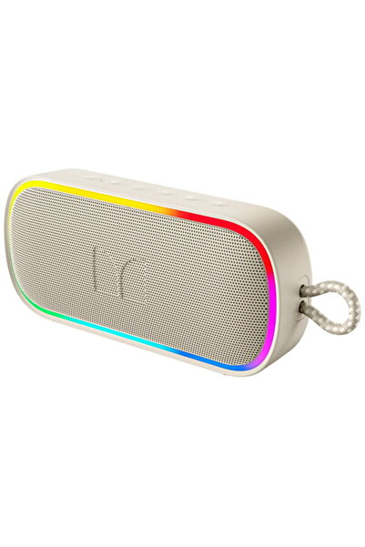 MONSTER Boxa Portabila Bluetooth S150 Plus, 40W, TWS, RGB, Waterproof, Crem D...