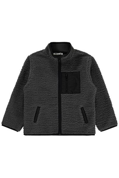 Civil Boys Micro Pocket Cardigan for 6-9 Years Old - Gray