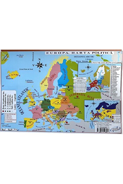 CARTA ATLAS GROUP Harta de perete: Europa. Pliata - Marius Lungu