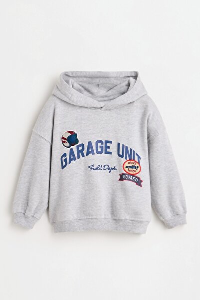 LEFTIES Baskılı kapüşonlu sweatshirt
