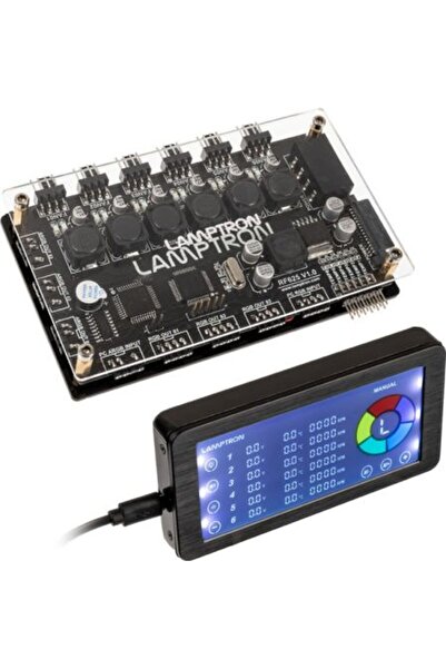 Lamptron RF625 Ανεμιστήρας και Ελεγκτής ARGB Μαύρο