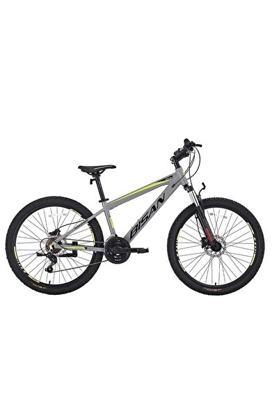Bisan Cooper 26 Jant K:35 21V Hd Açık Gri/Siyah-Sarı Dağ Bisikleti