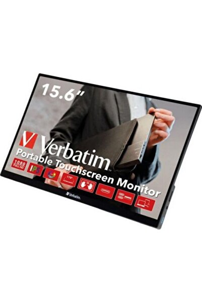 Verbatim LCD LED 15.6 " 49592 Φορητή Οθόνη Αφής Full HD Μαύρο