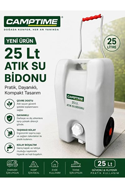 YATEK KARAVAN Camptime 25 LT Atık Su Tankı Tekerlekli (5015)