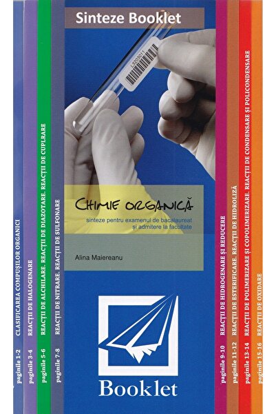 Booklet Sinteze. Chimie organica pentru Bacalaureat si admiterea la facultate...