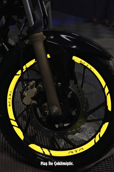 Banxtre Reflective Wheel Rim Stripe Sticker Set (12 Pieces) for Tvs Apache Rtr