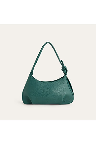 Mudo Women's Green Textured Handbag