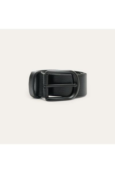 Mudo Men's Black Leather Belt
