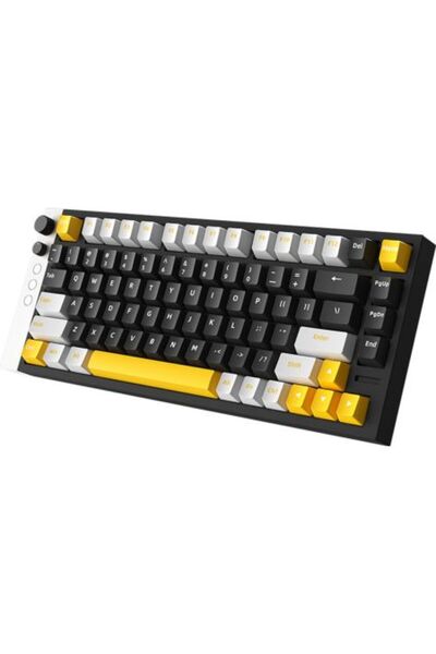 LAMZU Πληκτρολόγιο Ενσύρματο Jet75 Gateron Jade Gaming Μαύρο