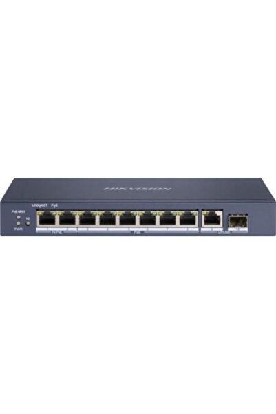 Hikvision Διακόπτης 9 θυρών (8 PoE) DS-3E0510HP-E 10/100/1000 Mbps & 1 SFP