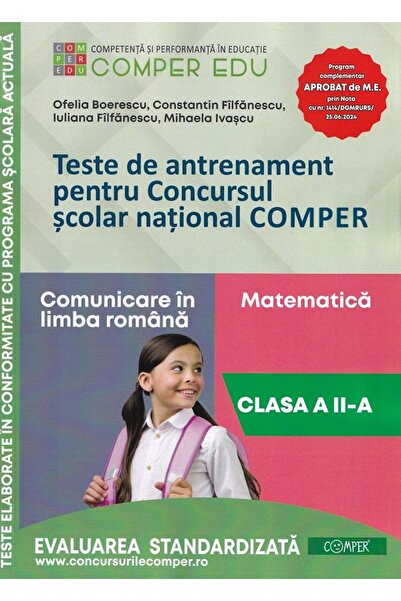 comper Teste de antrenament - Clasa 2 - Concursul - Ofelia Boerescu, Constant...