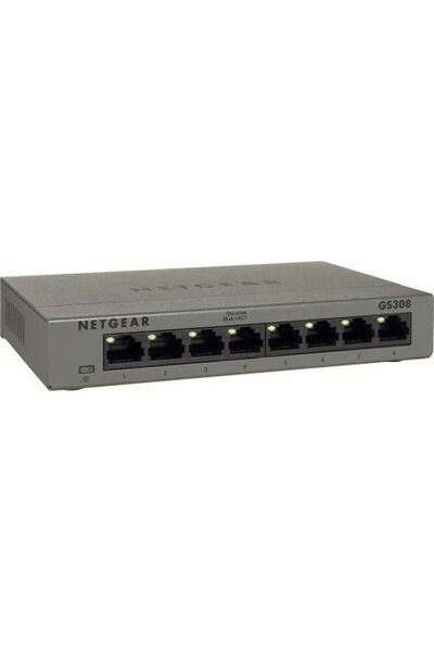 NETGEAR Διακόπτης 8 θυρών GS308-300PES 10/100/1000 Mbps