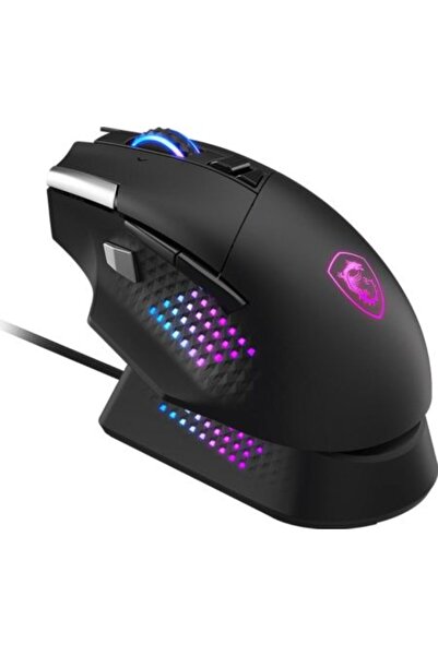 MSI Ποντίκι Ενσύρματο/Ασύρματο Οπτικό Versa PRO plus, Βάση Ποντικιού PRO, Μαύρο